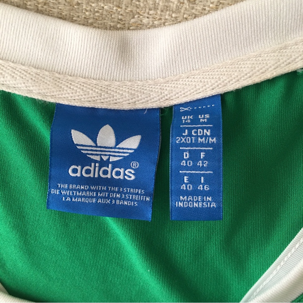 🟧Men’s Green/White Adidas Jersey. Size Medium - Picture 5 of 10